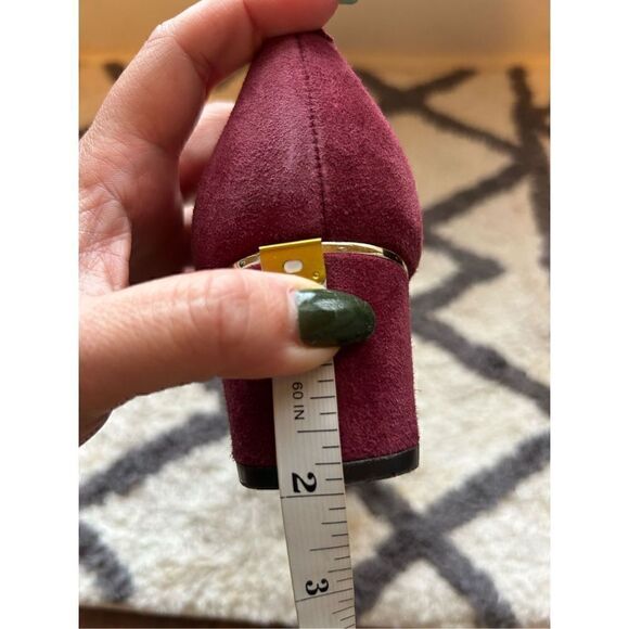 Michael Kors Plum color suede pumps 8.5 with 2" heels - Picture 6 of 6